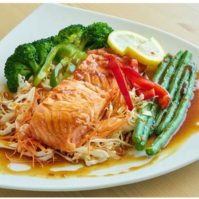 Grilled Salmon.