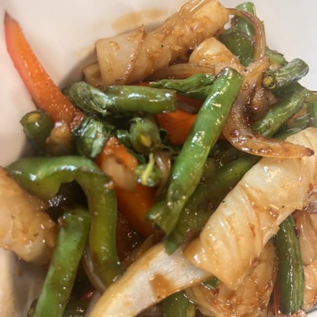 Spicy Shrimp & Squid.