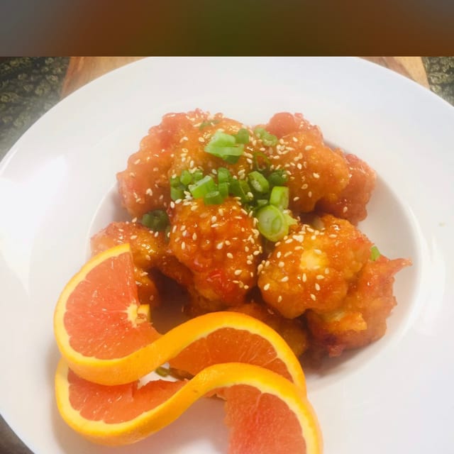 Orange chicken.